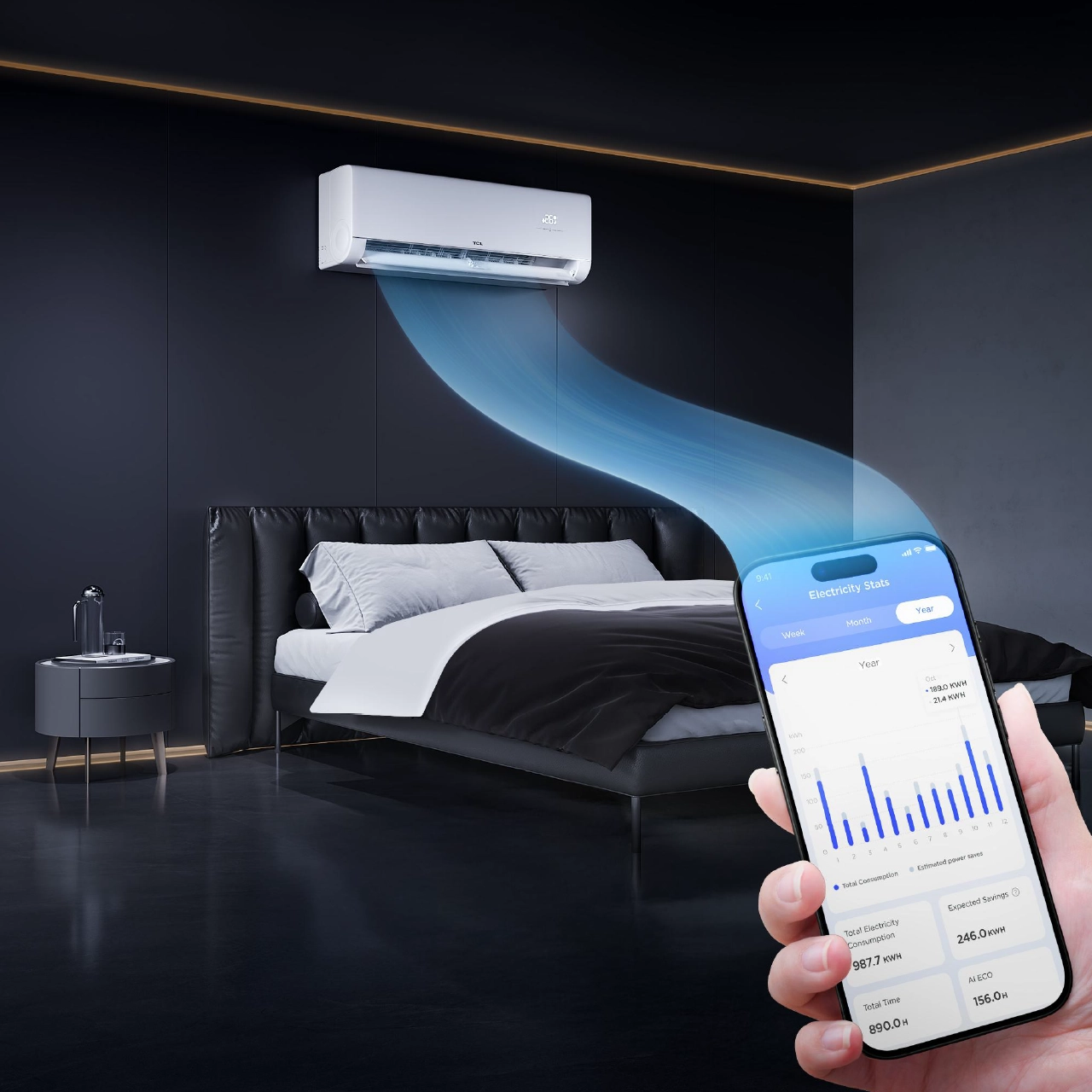 Мониторинг на разхода на ток през TCL Home App